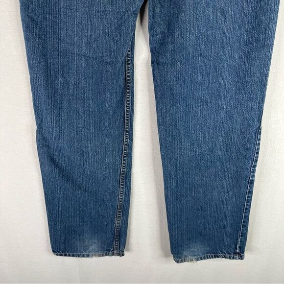 Levi's Jeans Mens Blue Denim 550 Relaxed Fit Straight Leg 5 Pockets Cotton 34x34 - Picture 7 of 16